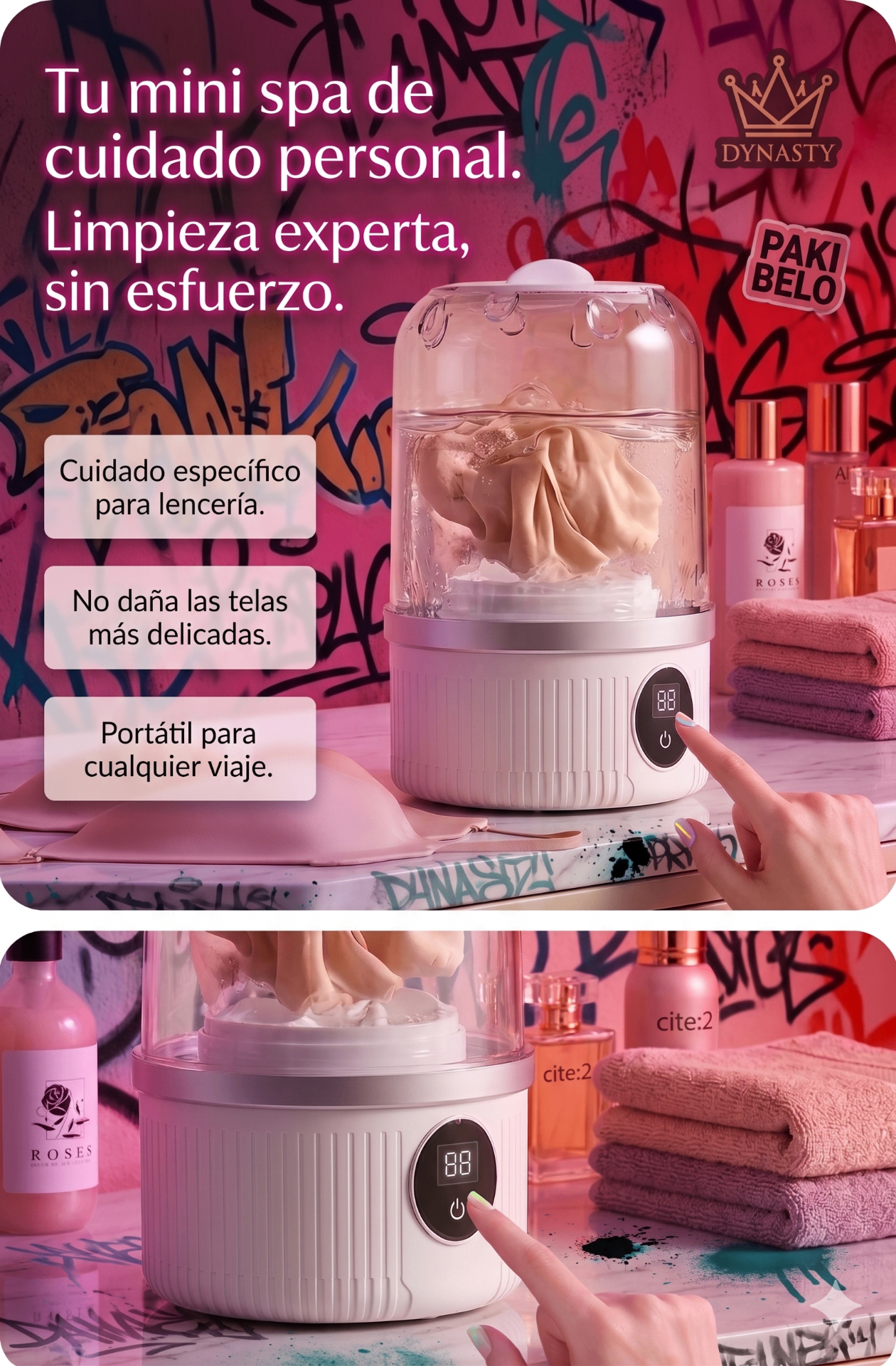 Mini Lavadora Portátil